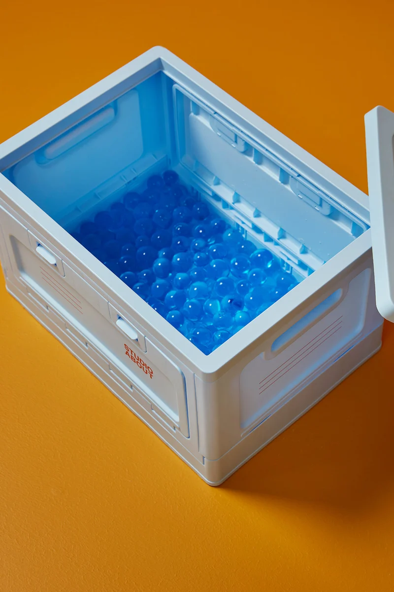 BOX, MEDIUM, LIGHT BLUE
