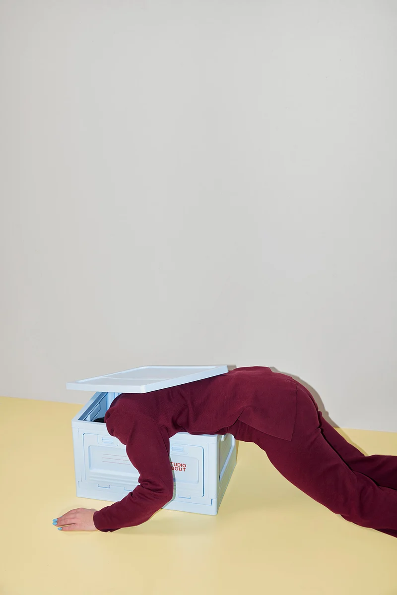 BOX, MEDIUM, LIGHT BLUE