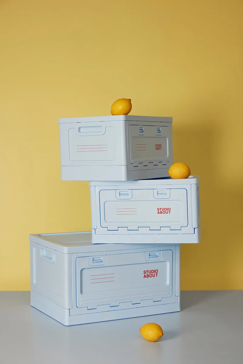 BOX, LARGE, LIGHT BLUE