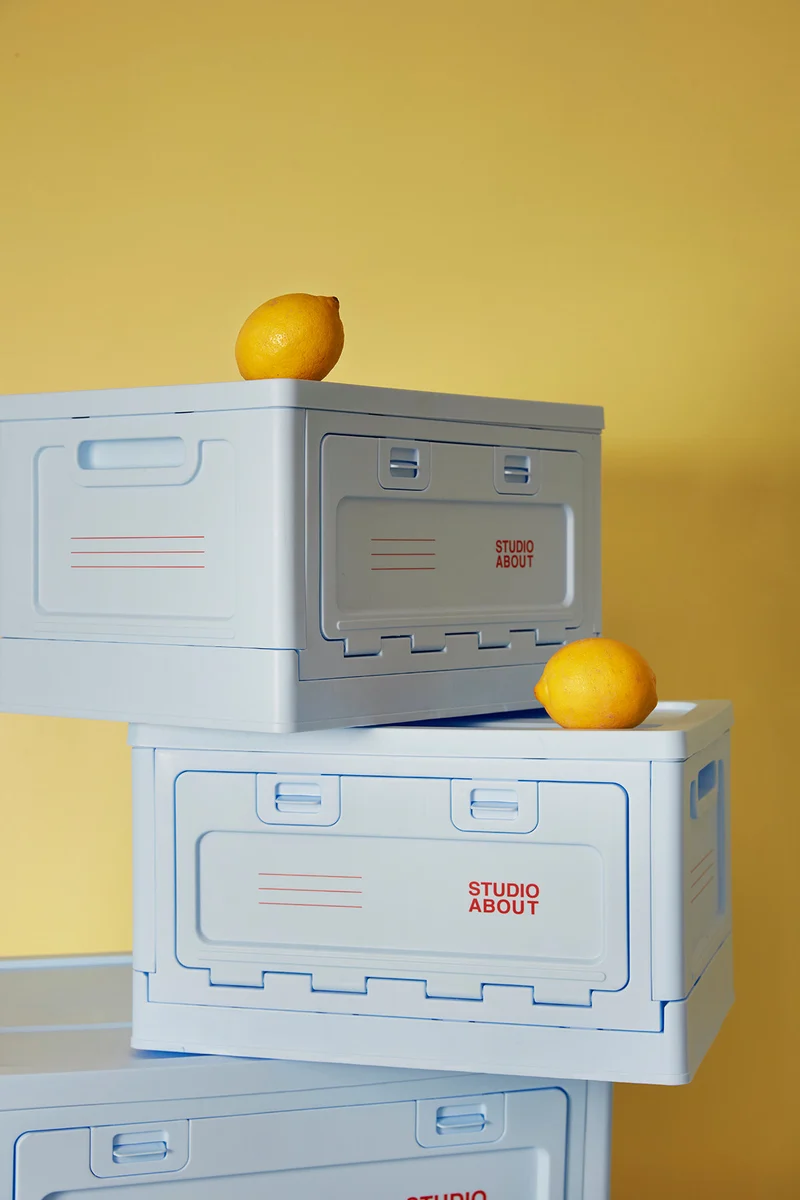 BOX, LARGE, LIGHT BLUE