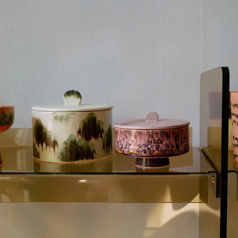 HKliving 70s Ceramics Keksdose – Cookie Jar Keramik, Tide