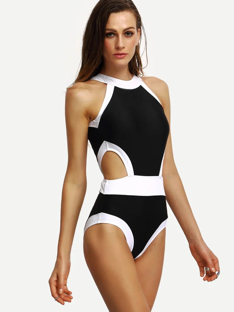 Cut Out Back One Piece Swimsuit