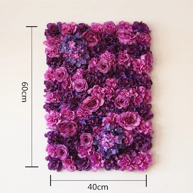 40X60cm Artificial Silk Rose Flower Wall Decoration Decorative Silk Hydrangea Wedding Decoration Backdrop factory wholesale