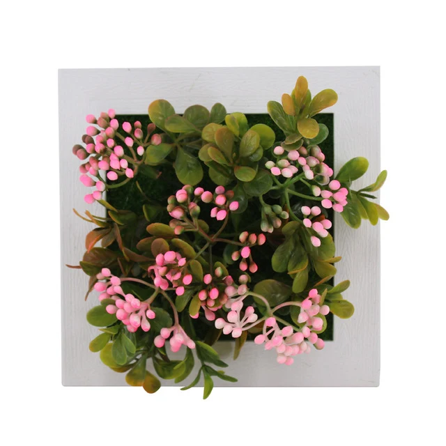 Creative 3D Artificial Plants Home Wall Sticker Decorations Resin Flower Living Room Store Ornament Accessories Free shipping