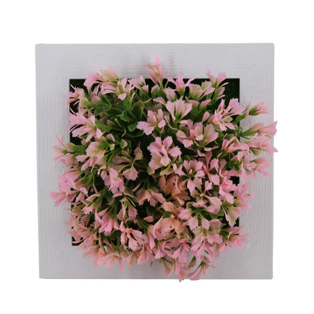 Creative 3D Artificial Plants Home Wall Sticker Decorations Resin Flower Living Room Store Ornament Accessories Free shipping