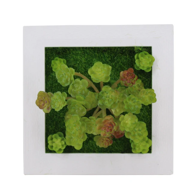Creative 3D Artificial Plants Home Wall Sticker Decorations Resin Flower Living Room Store Ornament Accessories Free shipping