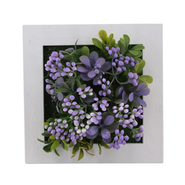Creative 3D Artificial Plants Home Wall Sticker Decorations Resin Flower Living Room Store Ornament Accessories Free shipping