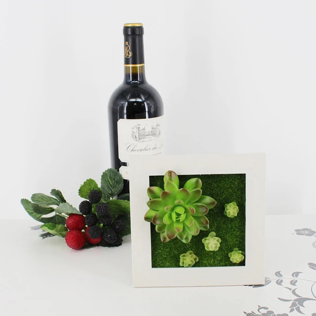 Creative 3D Artificial Plants Home Wall Sticker Decorations Resin Flower Living Room Store Ornament Accessories Free shipping
