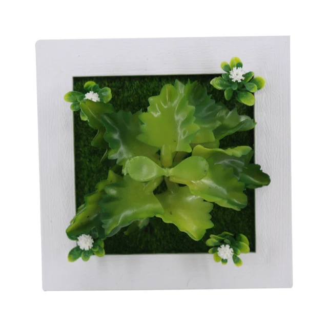 Creative 3D Artificial Plants Home Wall Sticker Decorations Resin Flower Living Room Store Ornament Accessories Free shipping