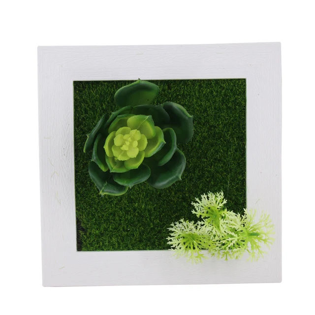 Creative 3D Artificial Plants Home Wall Sticker Decorations Resin Flower Living Room Store Ornament Accessories Free shipping
