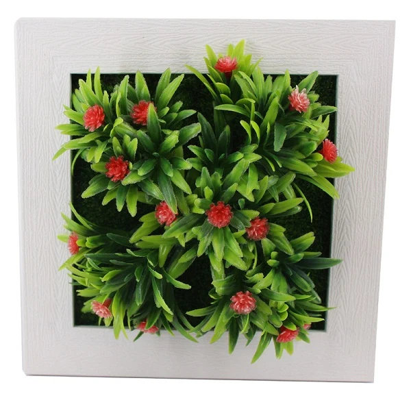 Creative 3D Artificial Plants Home Wall Sticker Decorations Resin Flower Living Room Store Ornament Accessories Free shipping