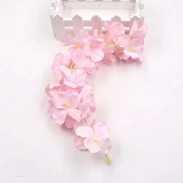 1pcs 30cm Home fashion artificial hydrangea party romantic wedding decorative silk garlands of artificial flowers silk wisteria