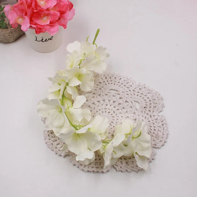 1pcs 30cm Home fashion artificial hydrangea party romantic wedding decorative silk garlands of artificial flowers silk wisteria