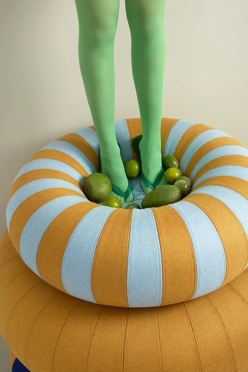 FLOAT, SMALL, BLUE/OCHRE