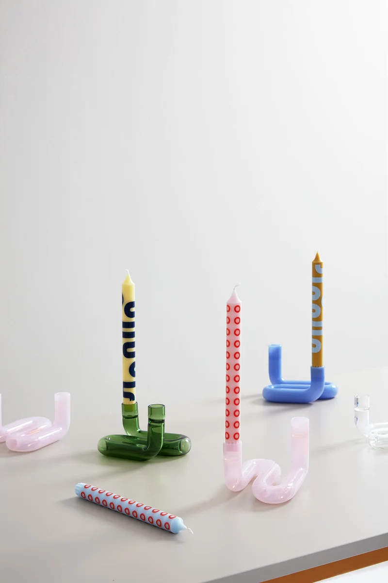 CANDLES YELLOW/BLUE