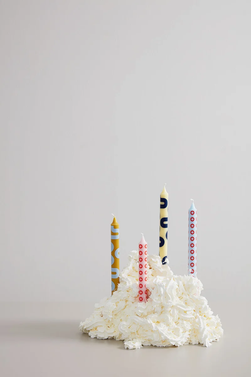 CANDLES YELLOW/BLUE