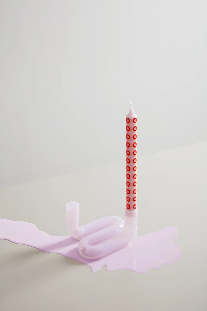 CANDLES OCHRE/ROSE