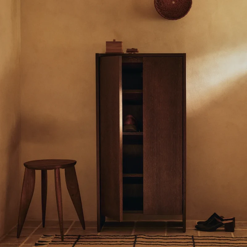Sen Teppichläufer Wolle kariert 80 × 200 cm - ferm LIVING