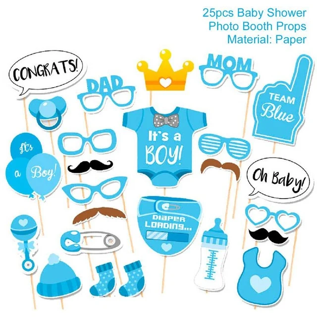 QIFU My First Birthday Blue Party Decoration Foil Balloons Baby Boy I AM ONE 1st Birthday Party Decorations Kids It's a Boy