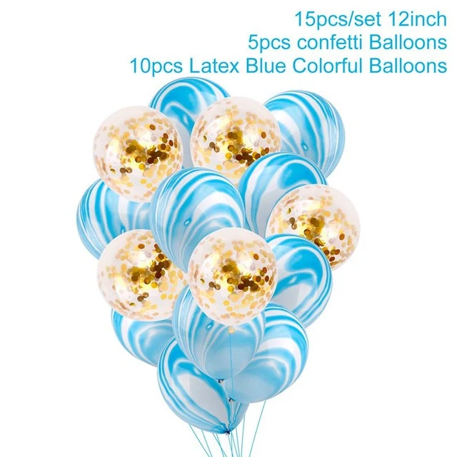 QIFU My First Birthday Blue Party Decoration Foil Balloons Baby Boy I AM ONE 1st Birthday Party Decorations Kids It's a Boy