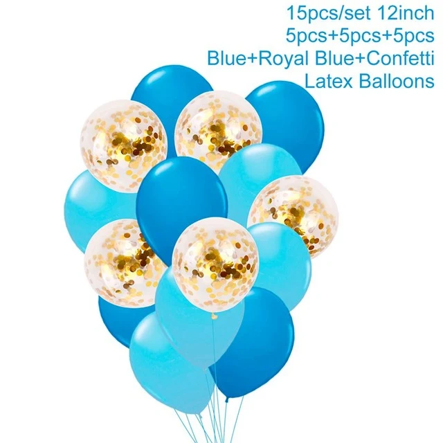QIFU My First Birthday Blue Party Decoration Foil Balloons Baby Boy I AM ONE 1st Birthday Party Decorations Kids It's a Boy