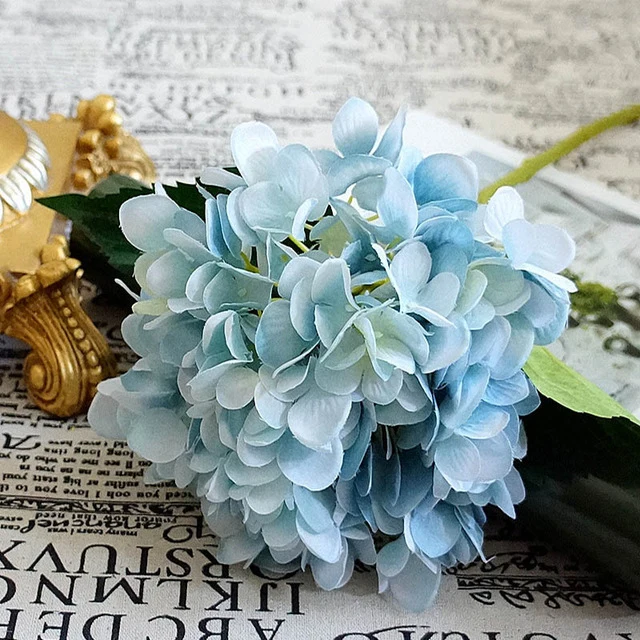 Artificial flowers cheap Silk hydrangea Bride bouquet wedding home new Year decoration accessories for vase flower arrangement