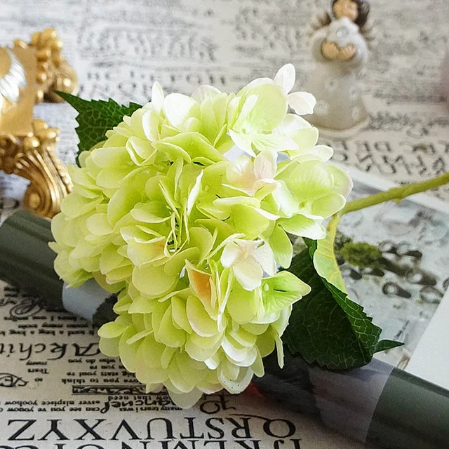 Artificial flowers cheap Silk hydrangea Bride bouquet wedding home new Year decoration accessories for vase flower arrangement