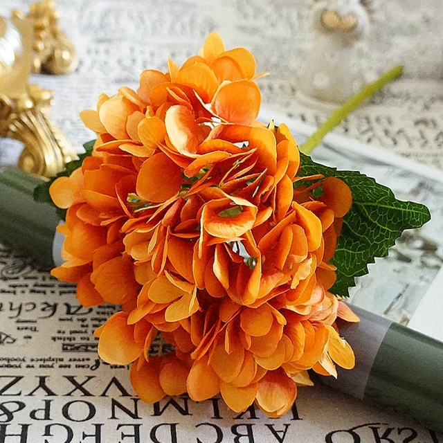Artificial flowers cheap Silk hydrangea Bride bouquet wedding home new Year decoration accessories for vase flower arrangement
