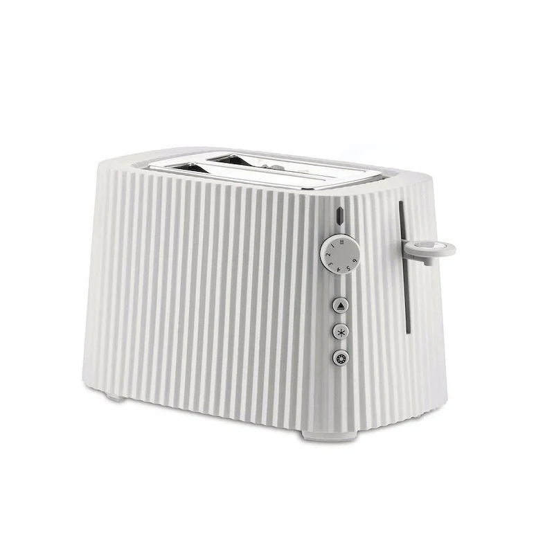 Alessi Toaster Plissé + Gratis Aufsatz Weiß