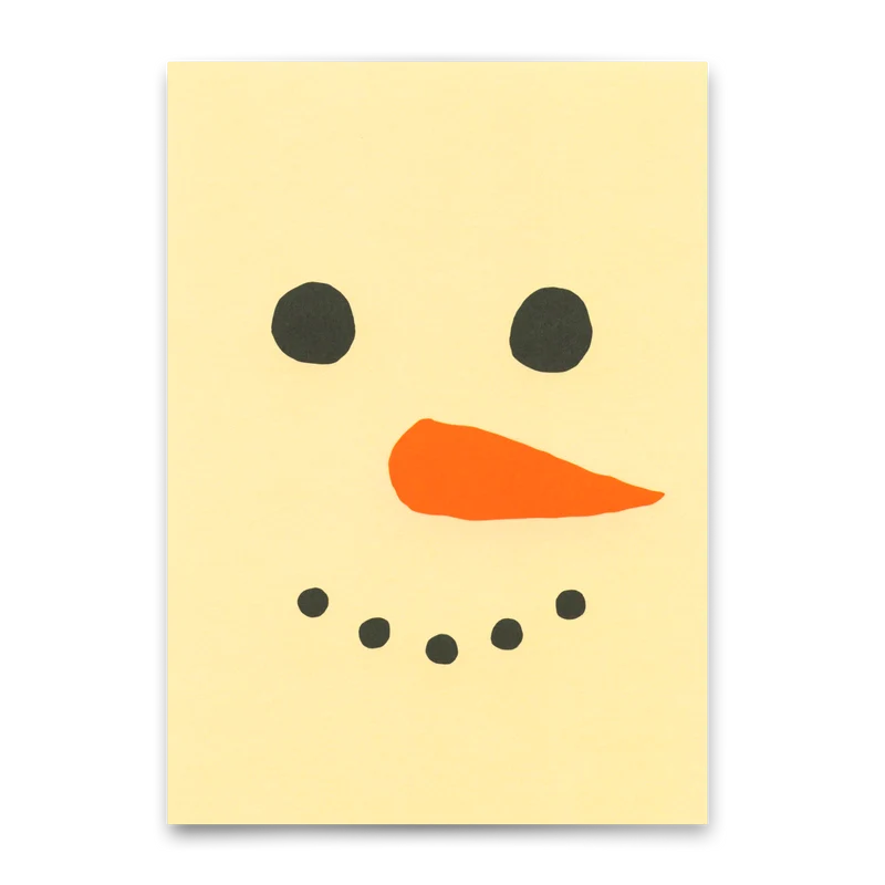 Postkarte "Snowman" | Coole Karte zu Weihnachten