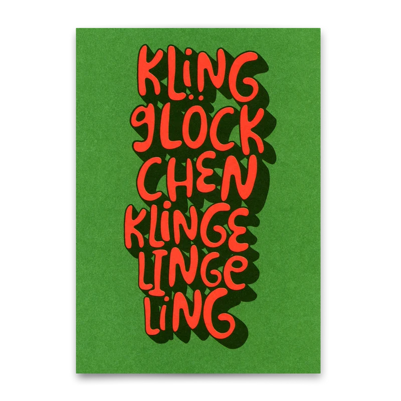 Postkarte "Klingglöckchen" | Schöne Postkarte zu Weihnachten