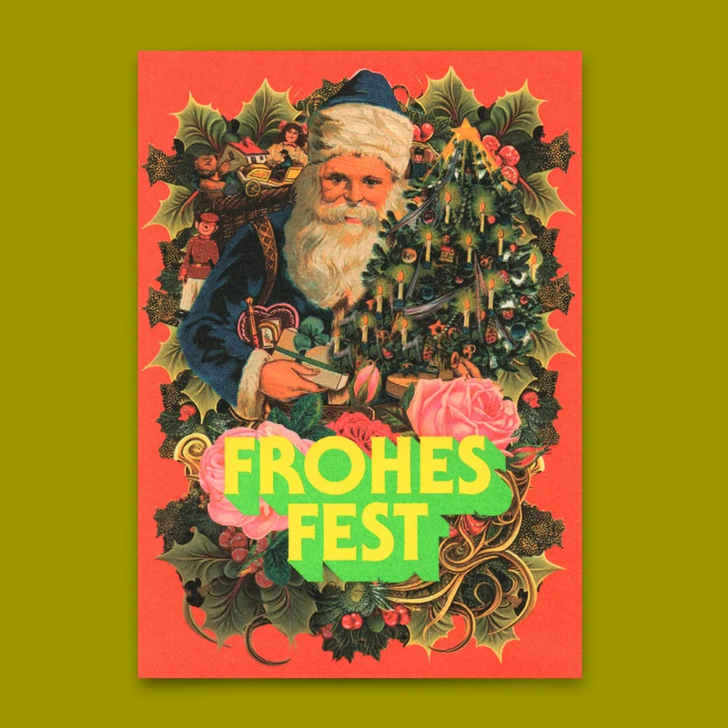 Postkarte "Poesie Nikolaus" | Besondere Postkarte zu Weihnachten