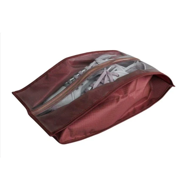 Portable Travel Supplies Organizer Shoes Storage Bag PVC Waterproof Dustproof Hanging Save Space Closet Rack Hangers J2Y