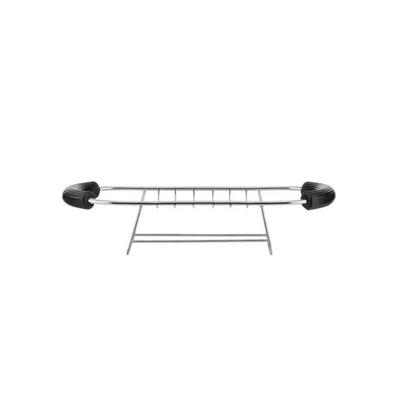 Alessi Toaster Plissé Schwarz + Gratis Aufsatz Schwarz