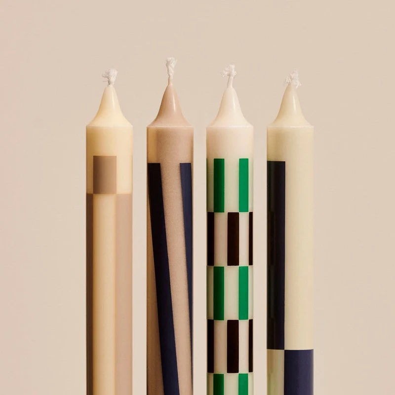 Pattern Candle Stabkerze - HAY