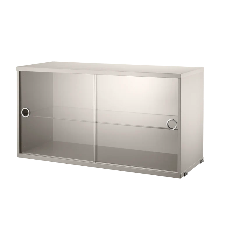String Vitrine / Hängevitrine mit Glastüren - String Furniture