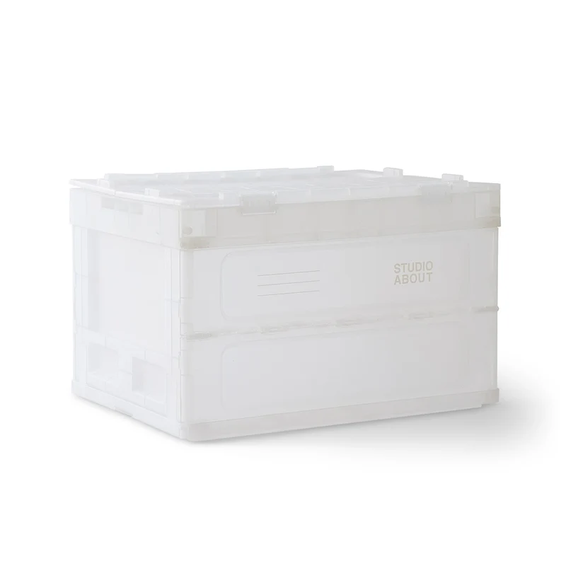 Aufbewahrungsbox “Medium” Transparent | Stapelbare Box | Studio About