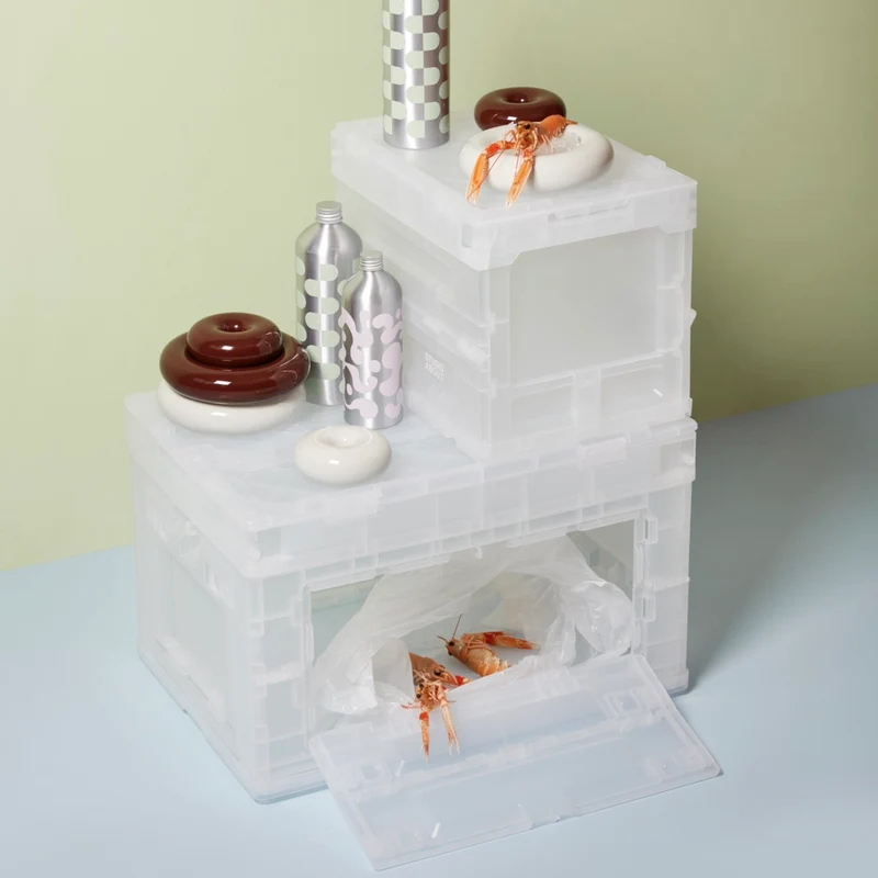 Aufbewahrungsbox “Small” Transparent | Stapelbare Box | Studio About