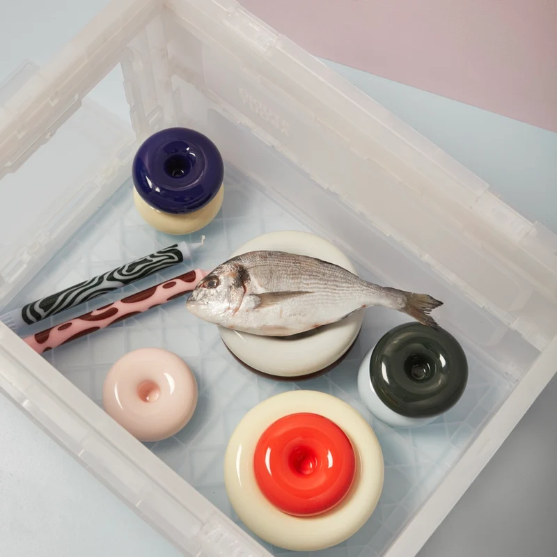 Aufbewahrungsbox “Small” Transparent | Stapelbare Box | Studio About