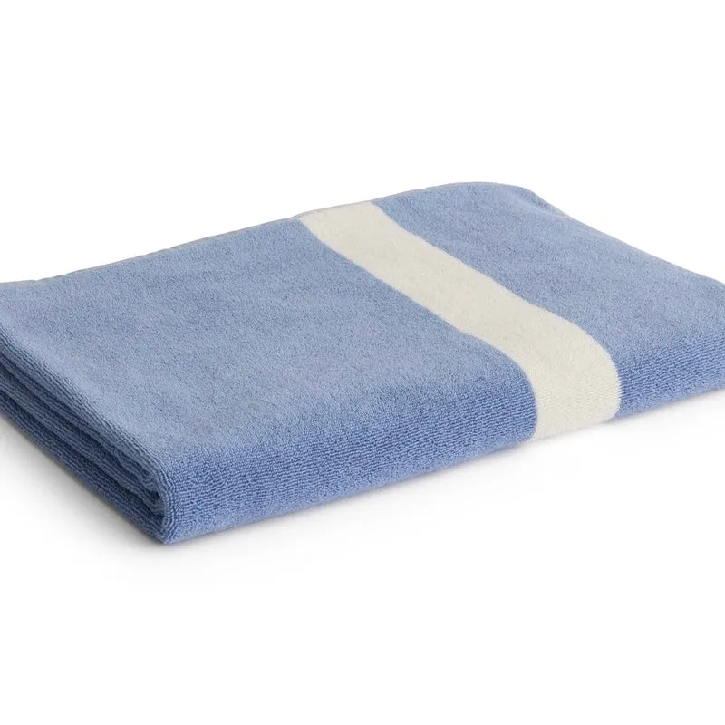Badelaken „Stripe Dusty Blue“ 100x150cm | Skandinavisch | HAY