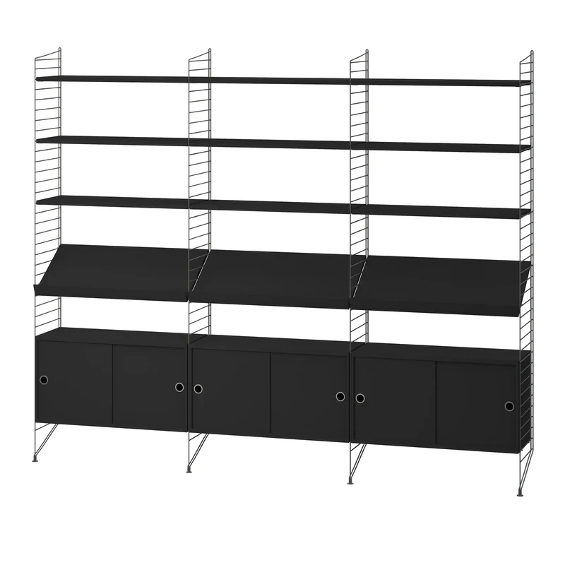 String Schrank mit Schiebetüren - String Furniture