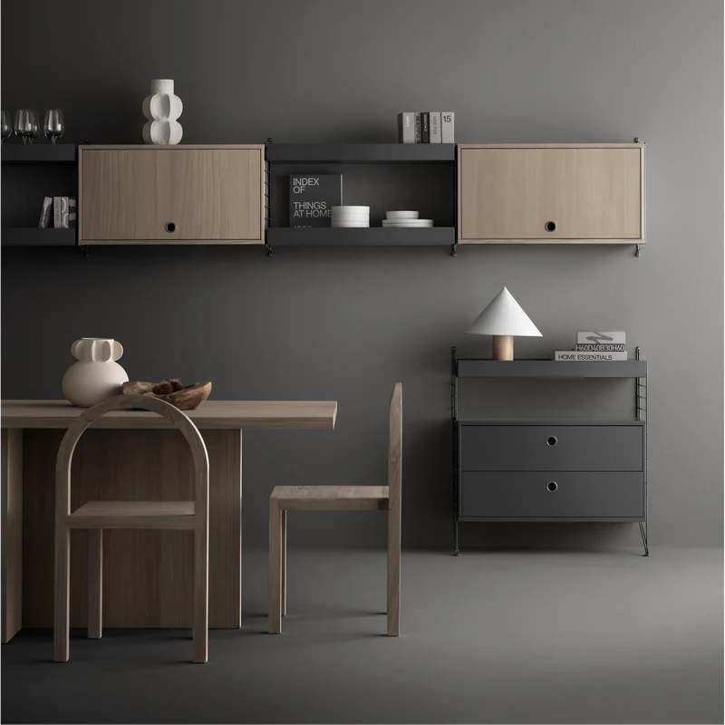 String Schrank mit Klapptür - String Furniture