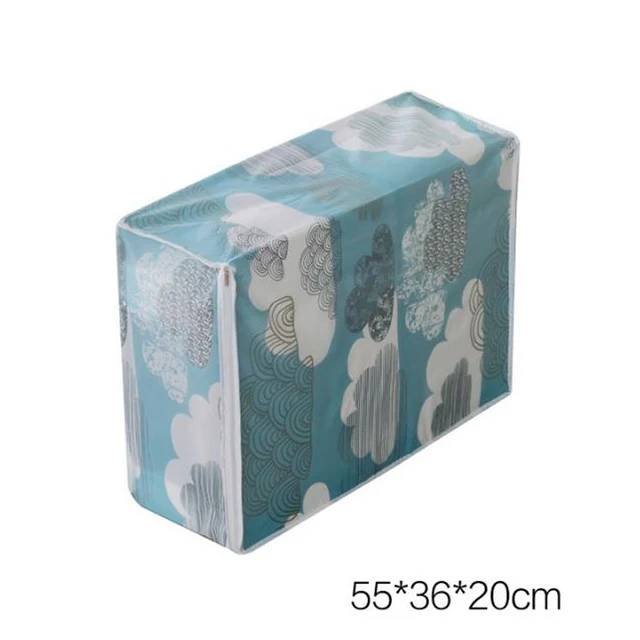 Foldable PEVA Family Save Space Organizador Clothes Divider Organiser Blanket Quilt Organizer Bed Under Closet Storage Bag