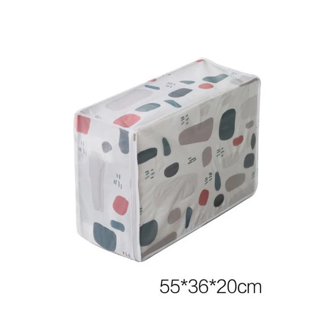 Foldable PEVA Family Save Space Organizador Clothes Divider Organiser Blanket Quilt Organizer Bed Under Closet Storage Bag