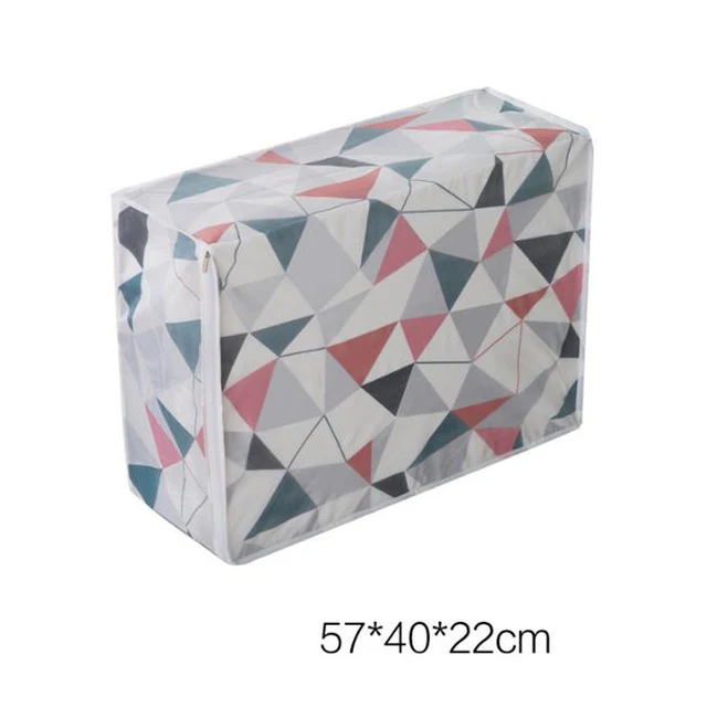 Foldable PEVA Family Save Space Organizador Clothes Divider Organiser Blanket Quilt Organizer Bed Under Closet Storage Bag
