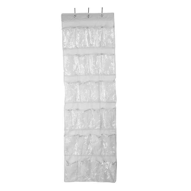 24 Pockets Storage Bag Hanging Shoes Holder Room Door Back Bags Bathroom Sundries Organizer Home Storage