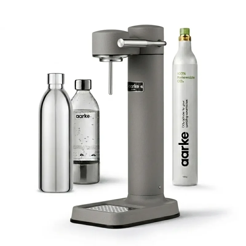 Aarke Carbonator 3 Komplett-Set - Wassersprudler + Flasche + CO2 Zylinder