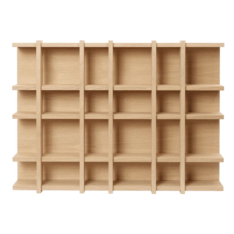 Tilem Wandregal Eiche mit Fächern - ferm LIVING