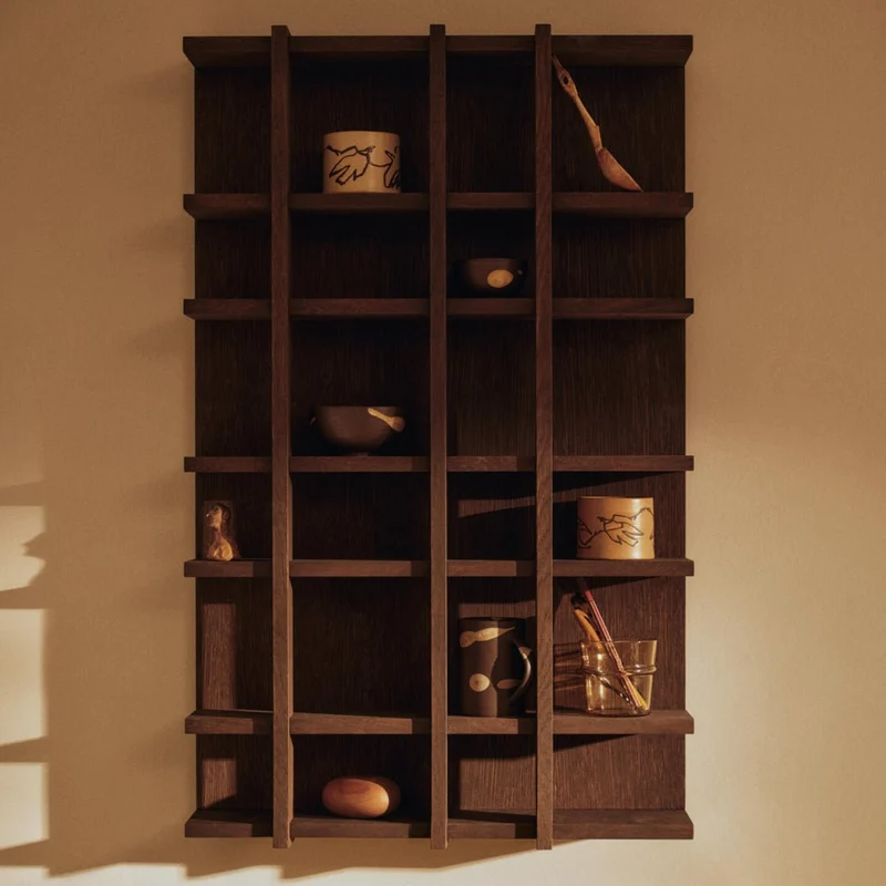 Tilem Wandregal Eiche mit Fächern - ferm LIVING