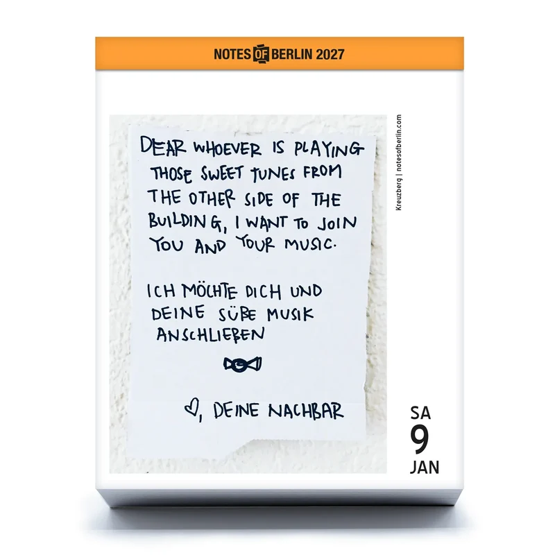 Abreißkalender “Notes of Berlin” 2027 | Berliner Notizen | Seltmann Publishers